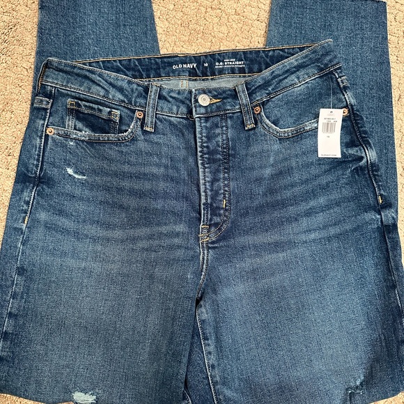 Old Navy High Rise Straight Jeans 10 - Picture 3 of 8